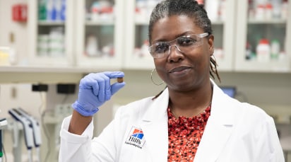 A scientist woman